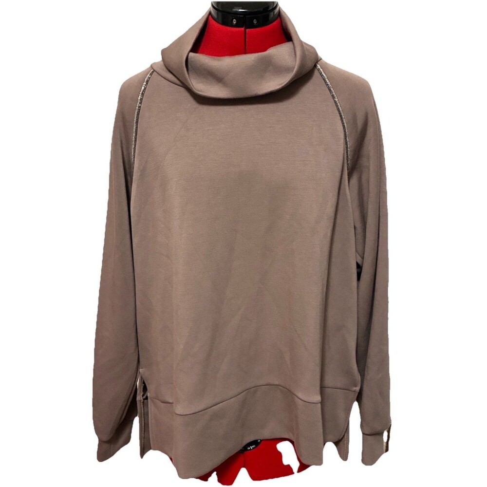 Elie Tahari Women’s Taupe Long Sleeve Top Size Large